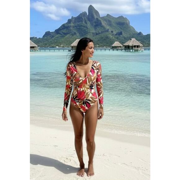 Billabong Other - Billabong• Tropic Nights Bodysuit Long Sleeve Rash Guard Surfsuit